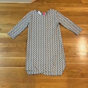 Girls Vineyard Vines Blue Whale Print Dress